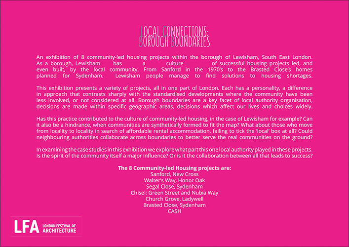 flier for the London Festival of architecture